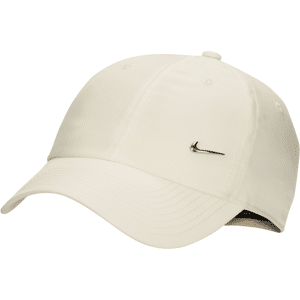 Nike Dri-FIT ClubUnstrukturierte Metall-Swoosh-Cap - Weiß - M/L