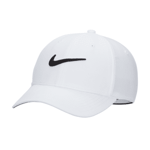 Nike Dri-FIT ClubStrukturierte Swoosh-Cap - Weiß - L/XL