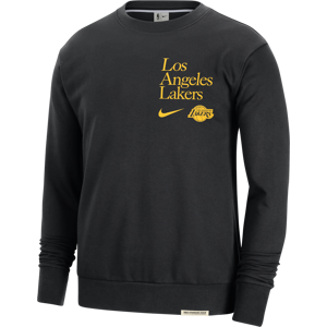 Los Angeles Lakers Standard Issue Nike Dri-FIT NBA-Sweatshirt mit Rundhalsausschnitt für Herren - Schwarz - M