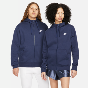 Nike Sportswear Club Fleece Herren-Hoodie mit durchgehendem Reißverschluss - Blau - L Tall
