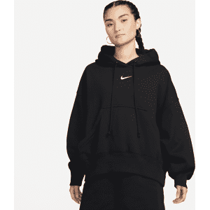 Nike Sportswear Phoenix FleeceÜberextragroßer Hoodie für Damen - Schwarz - XL (EU 48-50)