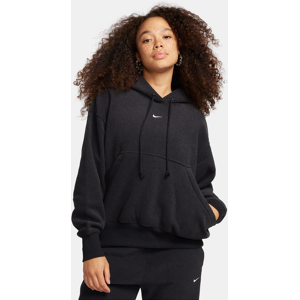 Nike Sportswear Phoenix Plush oversized, bequemer Fleece-Hoodie für Damen - Schwarz - S (EU 36-38)