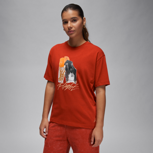 Jordan Damen-T-Shirt mit Collage - Rot - XL (EU 48-50)