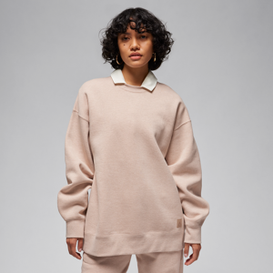 Jordan Flight Fleece Damen-Sweatshirt mit Rundhalsausschnitt - Braun - XL (EU 48-50)