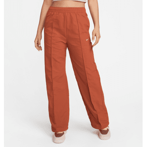 Nike Sportswear Everything Wovens Damenhose mit mittelhohem Bund und offenem Saum - Orange - XS (EU 32-34)