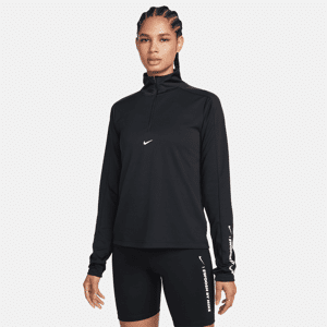 Nike Pacer Dri-FIT Damen-Pullover mit Viertelreißverschluss - Schwarz - XS (EU 32-34)