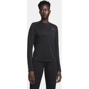 Nike Dri-FITDamen-Laufoberteil mit Rundhalsausschnitt - Schwarz - XXL (EU 52-54)