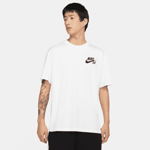 Nike SB Skateboard-T-Shirt mit Logo - Weiß - M