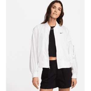 Nike Sportswear Essential Oversize-Bomberjacke für Damen - Weiß - M (EU 40-42)