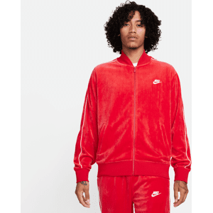 Nike Sportswear Damenjacke aus Velours - Rot - L