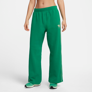 Nike Sportswear French-Terry-Damenhose mit geradem Bein - Grün - XS (EU 32-34)