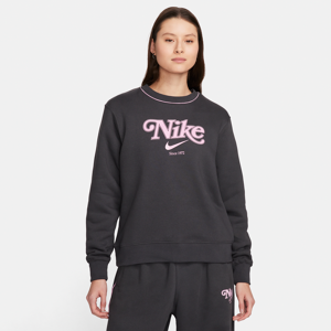 Nike Sportswear Fleece-Sweatshirt mit Rundhalsausschnitt für Damen - Grau - XS (EU 32-34)