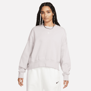 Nike Sportswear Phoenix Fleece Over-Oversized Rundhals-Sweatshirt für Damen - Lila - L (EU 44-46)