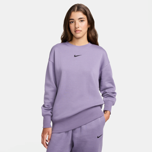 Nike Sportswear Phoenix FleeceOversize-Damen-Sweatshirt mit Rundhalsausschnitt - Lila - S (EU 36-38)