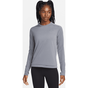 Nike Dri-FIT Damen-Laufoberteil mit Rundhalsausschnitt - Grau - L (EU 44-46)