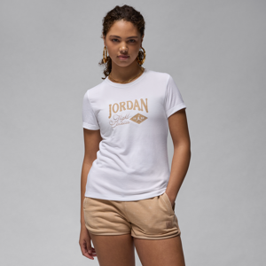 JordanT-Shirt mit schmaler Passform und Grafik für Damen - Weiß - XL (EU 48-50)