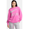 Nike AirOver-Oversized Rundhals-Sweatshirt aus French Terry für Damen - Rot - S (EU 36-38)