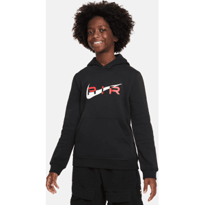 Nike Air Pullover-Fleece-Hoodie für ältere Kinder - Schwarz - S