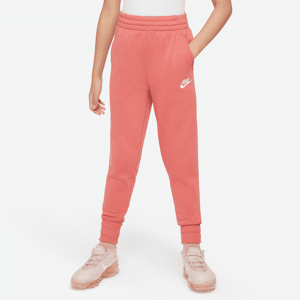 Nike Sportswear Club Fleece passgenaue Hose mit hohem Taillenbund für ältere Kinder (Mädchen) - Rot - XL