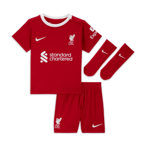 Liverpool FC 2023/24 Home dreiteiliges Nike Dri-FIT-Set für Babys und Kleinkinder - Rot - 12-18M