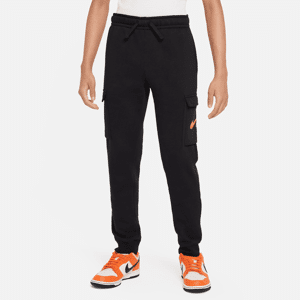 Nike Sportswear Fleece-Cargohose mit Grafik für ältere Kinder (Jungen) - Schwarz - XS