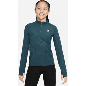 Nike ACG Therma-FIT Longsleeve mit Viertelreißverschluss für ältere Kinder (Mädchen) - Grün - M