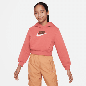 Nike Sportswear Club FleeceKurz-Hoodie für ältere Kinder (Mädchen) - Rot - M
