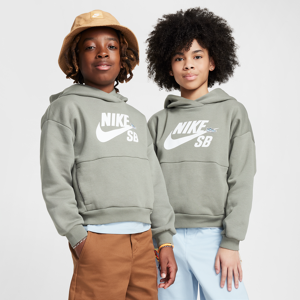 Nike SB Icon Fleece EasyOn Oversize-Hoodie für ältere Kinder - Grau - L