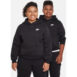 Nike Sportswear Club Fleece Hoodie für ältere Kinder (erweiterte Größe) - Schwarz - L+