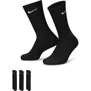 Nike Cushioned Crew-Trainingssocken (3 Paar) - Schwarz - 42-46