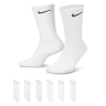 Nike Everyday CushionedCrew-Trainingssocken (6 Paar) - Weiß - 42-46