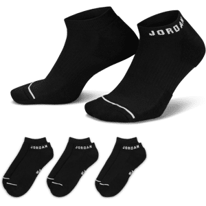 Jordan Everyday No-Show-Socken für jeden Tag (3 Paar) - Schwarz - 42-46