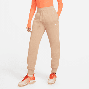 Nike Sportswear Phoenix FleeceDamen-Jogger mit hohem Bund - Braun - M (EU 40-42)