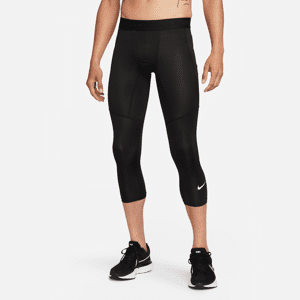 Nike Pro Dri-FIT-Fitness-Tights in 3/4-Länge für Herren - Schwarz - S