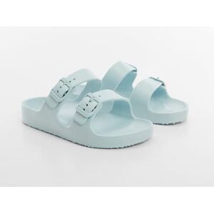 Mango Kids Flip-Flops mit Schnallen - Himmelblau - 29-30 - weiblich