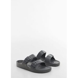 MANGO TEEN Flip-Flops mit Schnallen - Anthrazit - 41-42