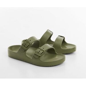 Mango Kids Flip-Flops mit Schnallen - Khaki - 29-30 - männlich