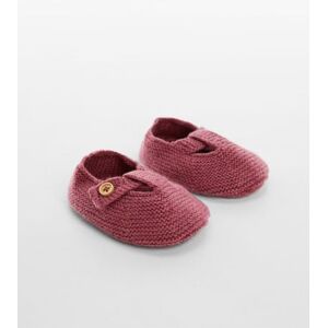 MANGO BABY Strickschuhe - Geranienrosa - 17-18