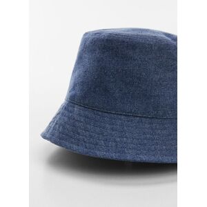 Mango Bucket Hat aus Jeans - Mittelblau - U - weiblich