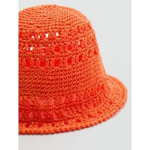 Mango Gehäkelter Bucket Hat - Orange - U - weiblich