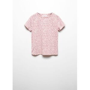 Mango Kids Kurzärmliges T-Shirt mit Logo - Rosa - 5-6 - weiblich