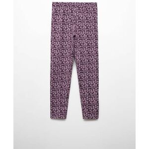 Mango Kids Leggings mit Blumenmuster - Lila - 5 - weiblich