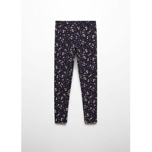 Mango Kids Leggings mit Blumenmuster - Blau - 8 - weiblich