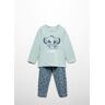 MANGO BABY Langer Pyjama König der Löwen - Preußisch Blau - 12-18