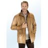 Lederjacke mit Kordelzug in Taille und Saum - Herren