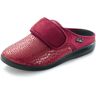 Pantoffel aus Elastik und Veloursmaterial - Damen