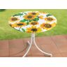 Spann-Tischdecke mit Sonnenblumen-Dessin -