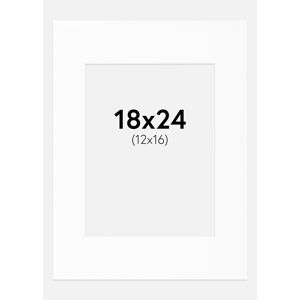 Artlink Passepartout Weiß Standard (weißer Kern) 18x24 cm (12x16)
