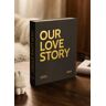 KAILA OUR LOVE STORY Black - Coffee Table Photo Album (60 Schwarze Seiten)