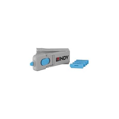 Lindy DisplayPort-Port-Schlüssel mit 4 Schlössern, Schloss Lindy DisplayPort-Port-Schlüssel mit 4 Schlössern, Schloss